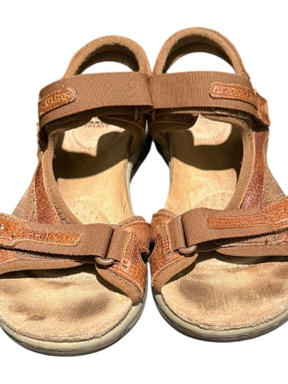 Earth Spirit Gelron 2000 Dewberry Leather Sandals Women's 8.5 Granola Gorpcore - Picture 4 of 10